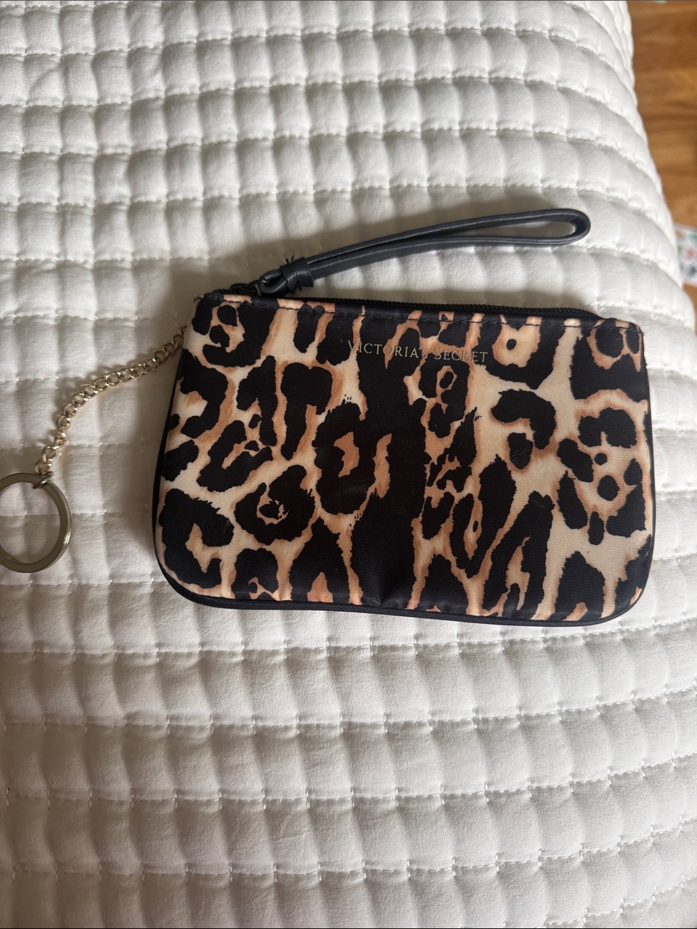 Victoria's Secret Leopard Print Wristlet in Black and Brown